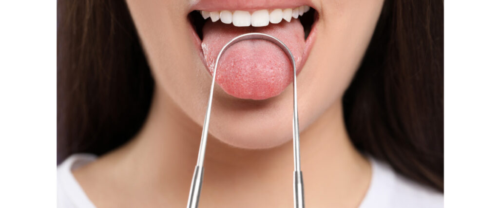 scraping the tongue